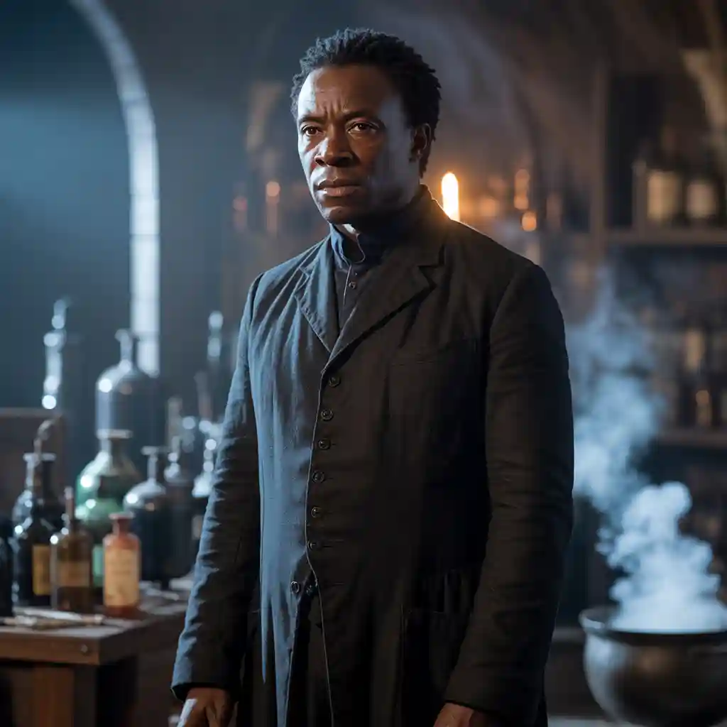 AI generated picture of Paapa Essiedu as Professor Snape